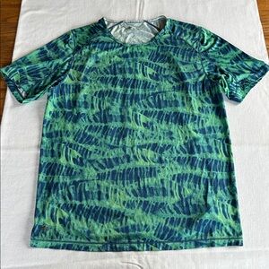 Janji Run All Day Tee Cyanotype Foliage M